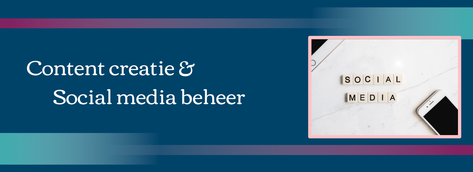 Banner E-book Content creatie & Social media beheer De Virtuele Duizendpoot